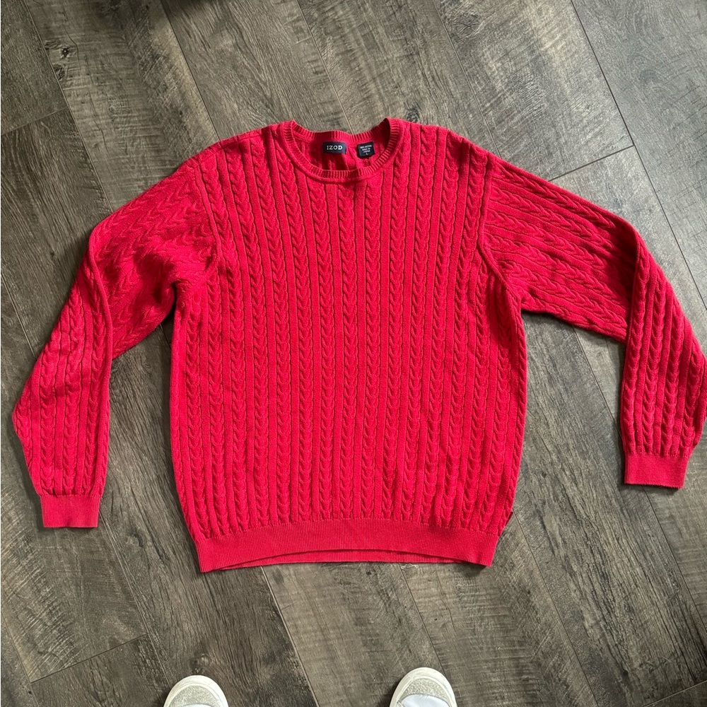 90s izod cable knit sweater